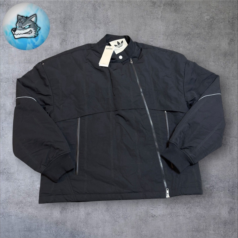 Adidas Originals OG LA Motor Ave Racer Jacket Black Unisex Size Small JX6152